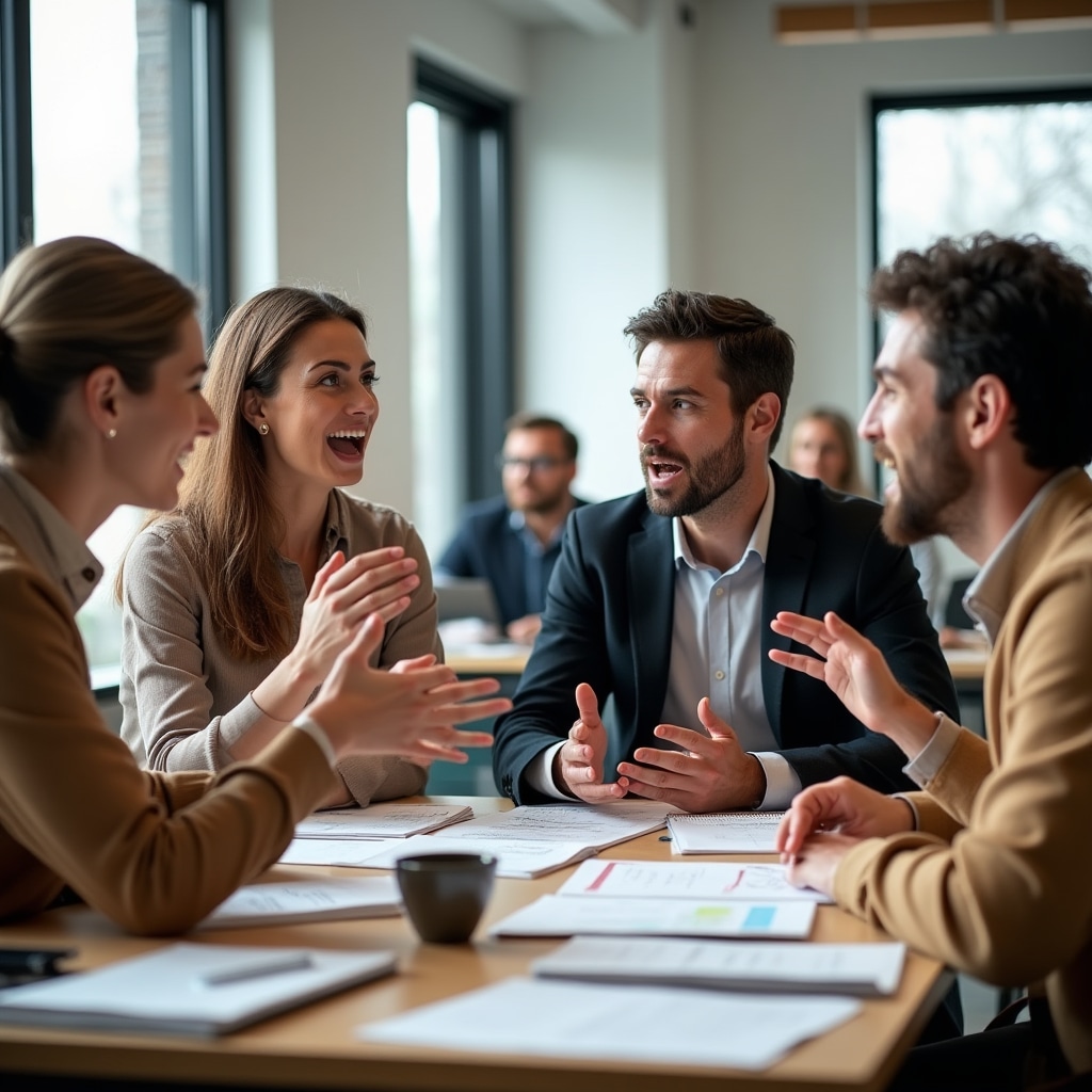 Participanți în discuție despre metode de bugetare