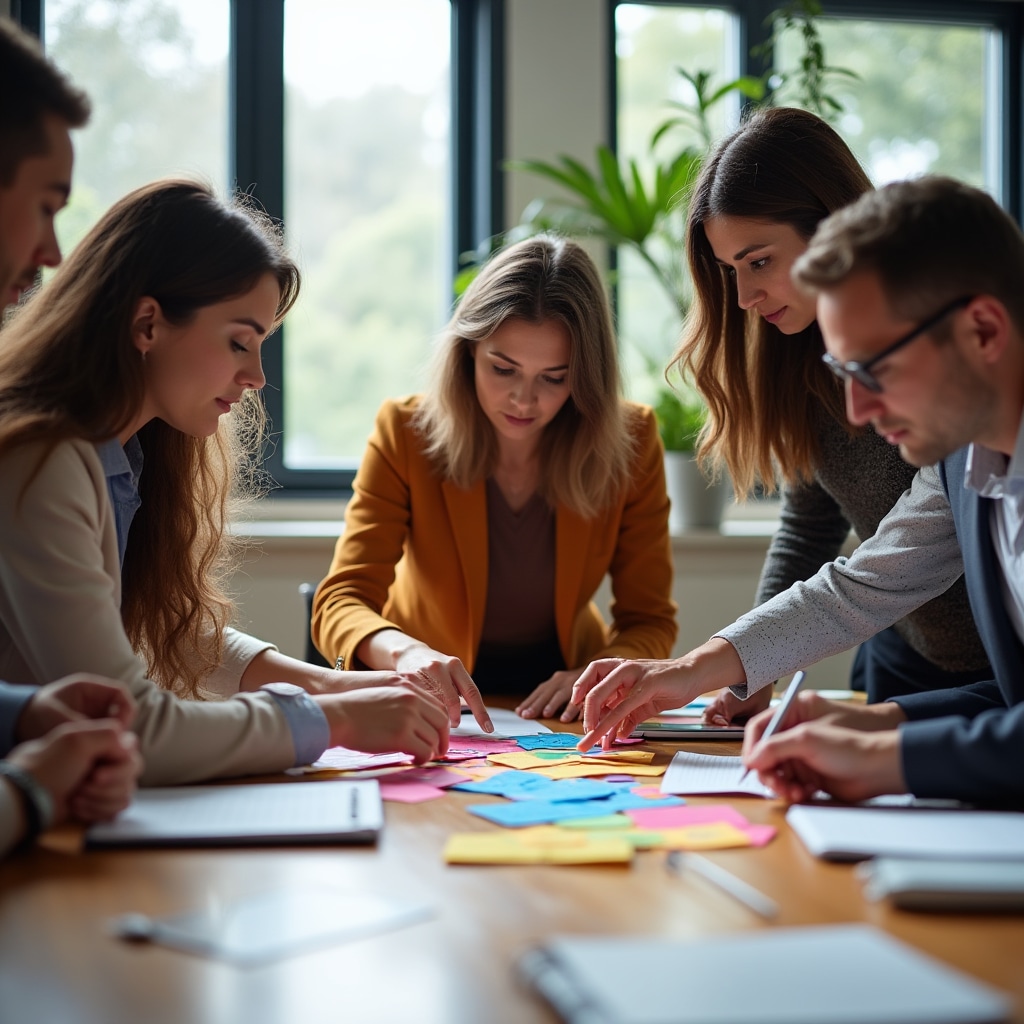 Moment interactiv în timpul unui atelier